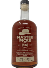 Load image into Gallery viewer, Master Picke 15 Year Old Cask Strength Straight Bourbon Whiskey 750ml
