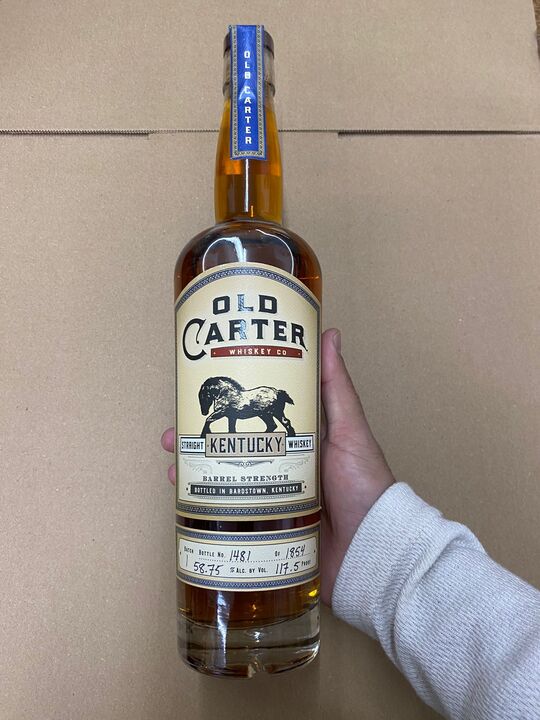 Old Carter Barrel Strength Batch 1 Kentucky Straight Whiskey 750ml