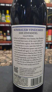 2020 Rombauer Vineyards California Zinfandel 750ml